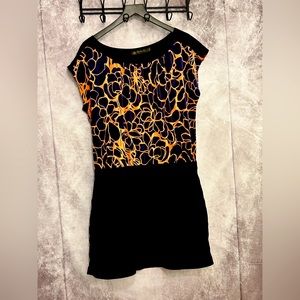 Vintage Navy & Orange Dress by Outback Red